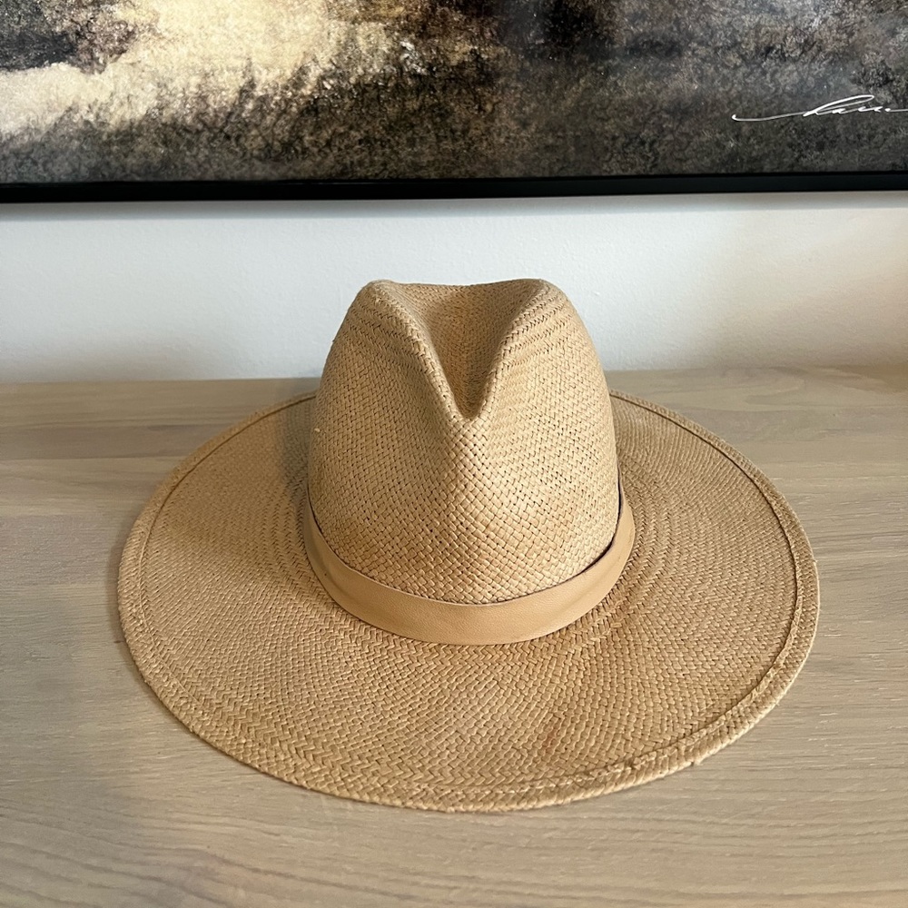 Janessa Leone Simone tan packable hat